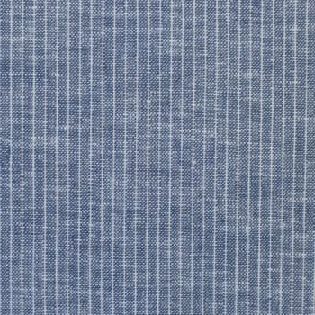 Preview: Baumwoll-Leinen Paul Streifen meliert Jeansblau von Swafing
